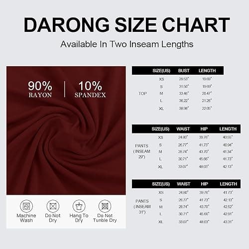 Darong Women's 2 Piece Outfits Lounge Sets 2025 Long Sleeve Crop Tops Wide Leg Pants Casual Matching Set thumbnail 4