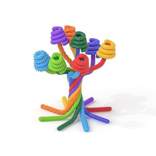 Sensory Sticks Fidget Toy for Kids Adult,8Pcs Bendable Textured Flexible Fidget Stick for Anxiety Autistic ADHD,Calm Down Travel Essentials Toys, Quiet Fidgets for Classroom Must Have thumbnail 5