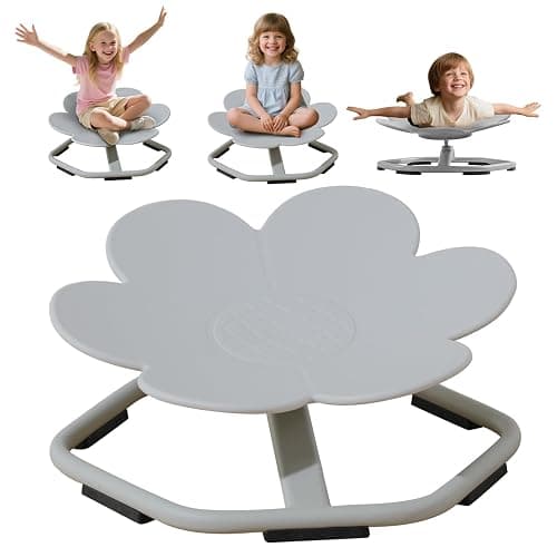 Chidiam Blumenförmiger Sensorischer Drehstuhl für Kinder,Therapiestuhl für Autismus & ADHS Balance -Sitz mit 360° Rotation Förderung von Koordination - Image 1