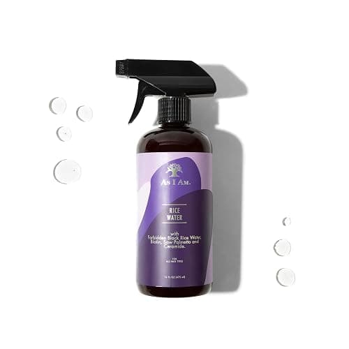 As I Am Hair Spray, Rice Water 16oz - with Forbidden Black Rice, Saw Palmetto, Biotin - Clean, Protein-Free Formula - Odor, Vegan & Cruelty Free - For All Hair Types thumbnail 3