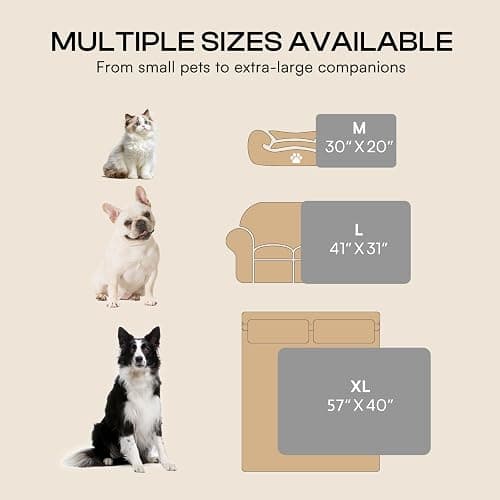 Luciphia Fluffy Paw Print Dog Blanket Large/Medium/Small, Soft Fleece Throw | 300GSM cozy blanket for crate, couch, car, bed. A puppy & cat essential and dog gift for pet parents,Grey,41"x31" thumbnail 8