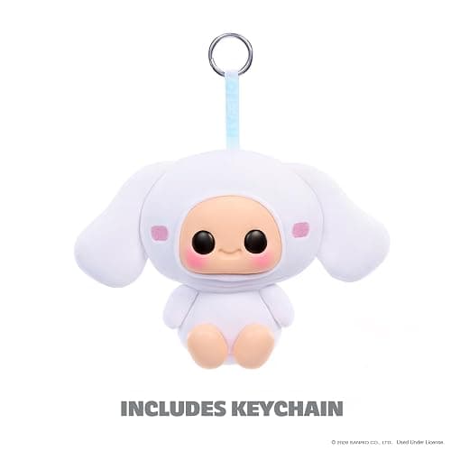 Hyojo Hello Kitty and Friends Series - Kuromi, Cinnamoroll & Pochacco | Single Squishy Collectable, Soft Plush and Mixed Materials, Squeezable Squishy Feel, Keychain Included, for All Ages thumbnail 5