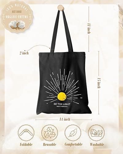 Miss Adola Aesthetic Canvas Tote Bag with Inner Pocket for Women, Cloth Cotton Totes Bag with Pattern for Shopping, Gym thumbnail 3
