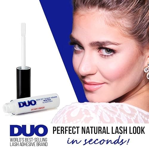DUO Quick-Set Strip Lash Adhesive – Clear, Waterproof, Long-Lasting Lash Glue, Fast-Drying for False Lashes, 0.18 oz, 1-Pack thumbnail 2