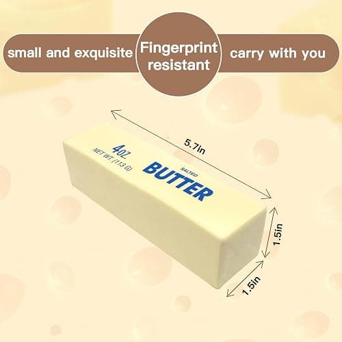 2 Pack Slow Rising Squishy Butter Stick ,Squeeze Butter Toy, Stress Balls，Stress Relief & Fidget Toys,Realistic Food Squishies Fidget Toys, Gifts, Party Favors (2PCS) thumbnail 2