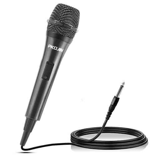 PKOJIN Dynamic Karaoke Microphone for Singing, Vocal Wired Microphone for Karaoke, Handheld Mic with 10 Ft Cable, Mics for Speaker with ON/Off Switch - Image 1