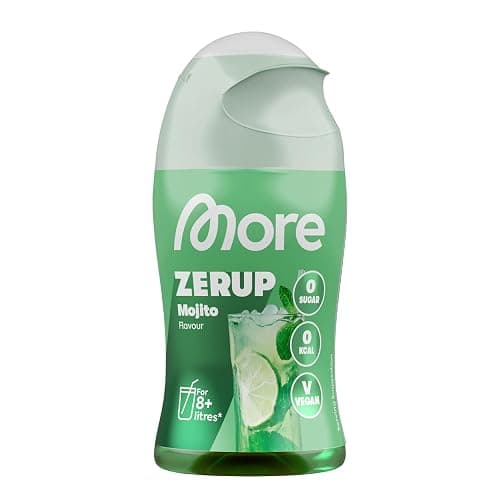 MORE Zerup, Mojito, 65 ml, für bis zu 8 l Fertiggetränk, zuckerfreier Sirup mit u.a. echten Fruchtextrakten, vegan, zero Kalorien - made in Germany | Null Kalorien Sirup u.a. Mit echten Fruchtextrakten, ohne Zuckerzusatz - Image 1