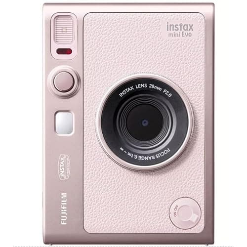 FUJIFILM INSTAX MINI EVO Hybrid Instant Camera | Gentle Rose Bundle with Instax Mini Film | 20 Exposures + 64GB Micro SD Card + Mini Album, Borders, Stickers & Clips + Cleaning Cloth (5 Items) thumbnail 2