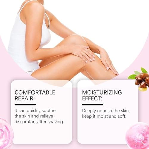 ONMYLOVIN Strawberry Vanilla After Shave Oil, Soft Serve After Shave Oil to Smooth Skin with Hyaluronic Acid & Peptides to Soothe Razor Burn, Prevent Ingrown Hairs & Dryness thumbnail 2