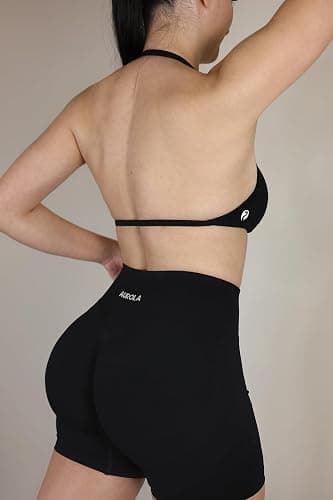 AUROLA Influence Workout Shorts for Women,2.5 3.5 4.5 5.5 6.5 No Roll Up Squat Proof Scrunch Seamless Compression Gym Short thumbnail 4