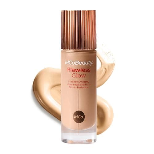 MCoBeauty Flawless Glow Luminous Skin Filter - 3 Light - 4-in-1 Primer, Highlighter & Foundation Booster - Dewy Illuminating Tint Face Makeup with Squalane Vitamin E - Vegan & Cruelty Free - Image 1