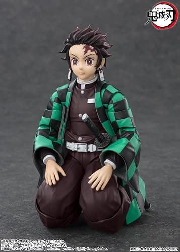 TAMASHII NATIONS - Demon Slayer: Kimetsu no Yaiba - Tanjiro Kamado S.H.Figuarts Action Figure | Demon Slayer Kimetsu No Yaiba 6 Inch Action Figure S.H. Figuarts - Tanjiro Kamado thumbnail 6