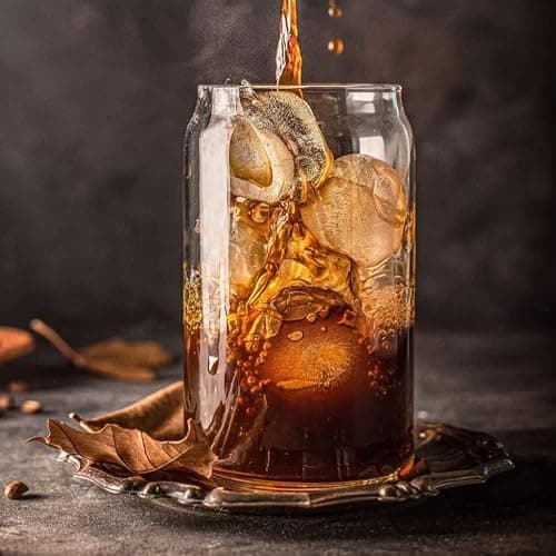 Drinking Glasses Set of 6 - Can Shaped Glass Cups Highball Glasses, 16oz Can Glass, Iced Coffee Glasses, Iced Tea Glasses, Tumbler Cup, Cocktail Glasses, Whiskey Soda Clear Water Cup Beer Glasses. thumbnail 3