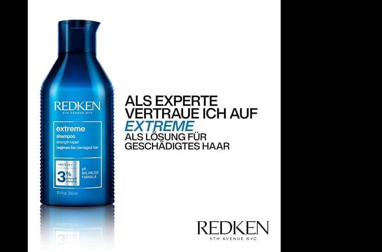 Redken | Pflegeset für sprödes und geschädigtes Haar, Anti Haarbruch, Mit Interlock Protein Network, Extreme Shampoo 300 ml & Conditioner 300 ml thumbnail 6