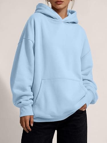 Trendy Queen Women Oversized Hoodies Fall Outfits | Gentle Skin Feel, Aesthetic Drop Shoulder, Large Kangaroo Pocket, Seamless Daily Outfit Match thumbnail 2