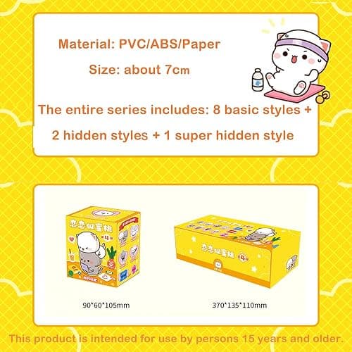 Mitao Cat Series 4 Blind Box Kawaii Figures Action Figures Random Collection Guess Blind Bag Collectible Desktop Ornaments Cute Model Birthday Gift（1 Pack） thumbnail 4
