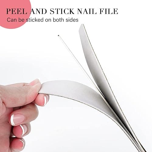 Canvalite 40 PCS Nail File Professional Reusable Peel and Stick Nail Files Replaceable Emery Boards 180 Grit Fingernail Files Manicure Tools for Home and Salon Use thumbnail 2