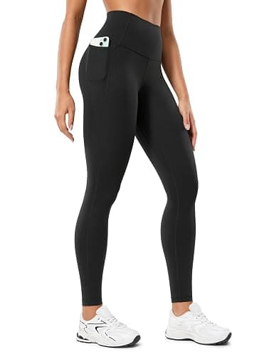 CRZ YOGA Womens Butterluxe Workout Leggings 25 Inches - High Waisted Gym Yoga Pants with Pockets Buttery Soft - Image 1