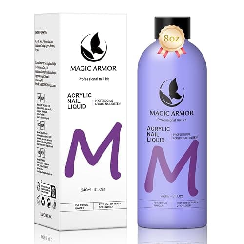 8FL.OZ Acrylic Liquid Monomer Acrylic Nail Liquid Non-Yellowing Acrylic Liquid Professional EMA Monomer Liquid for Acrylic Nail Extension and Carving, DIY Home Nail Salon Use - Image 1