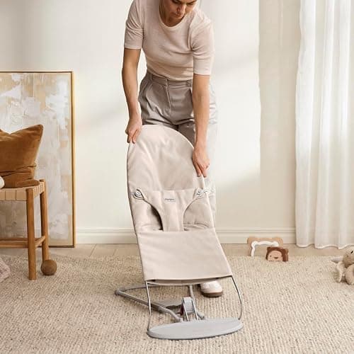 BabyBjörn Sdraietta Bliss, Tessuto mélange, Beige chiaro thumbnail 7