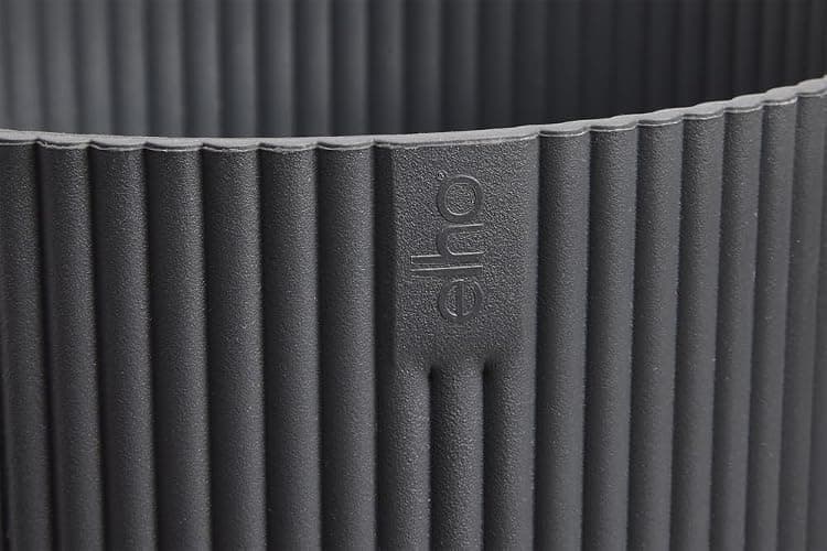 elho Vibes Fold Round 16 - Flower Pot from 100% Recycled Plastic - Indoor Plant Pot - Ø 16.1 x H 14.8 cm - Black/Anthracite thumbnail 7