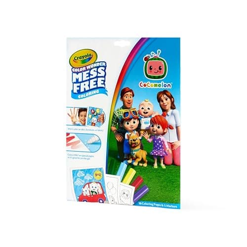 Crayola Cocomelon Color Wonder Coloring Set, Cocomelon Coloring Pages, Mess Free Coloring for Toddlers, Travel Activity, Gift for Kids thumbnail 5
