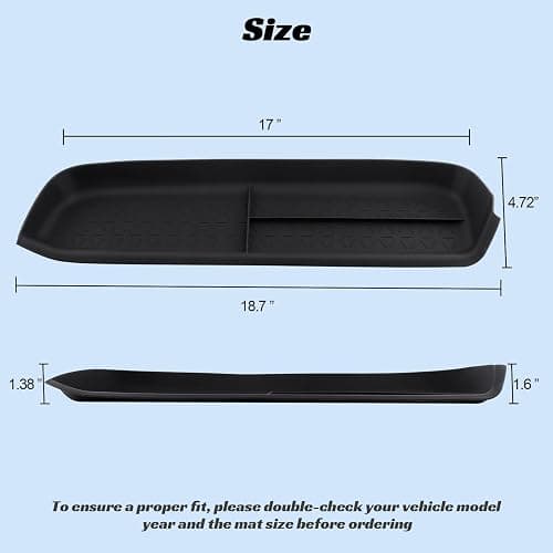 CARFIB Passenger Storage Organizer Mat Fit for Toyota RAV4 2025 2024 2023 2022 2021 2020 2019 Glove Box Organizer Tray Interior Insert Accessories thumbnail 2