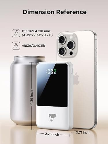 Aioneus Portable Charger, 10000mAh Power Bank 22.5W Fast Charging Portable Charger with Built in Cable Battery Pack USB C Travel Charger for iPhone11 12 13 14 15 16 Samsung GalaxyS24 S23 Android(1 Pk) thumbnail 2