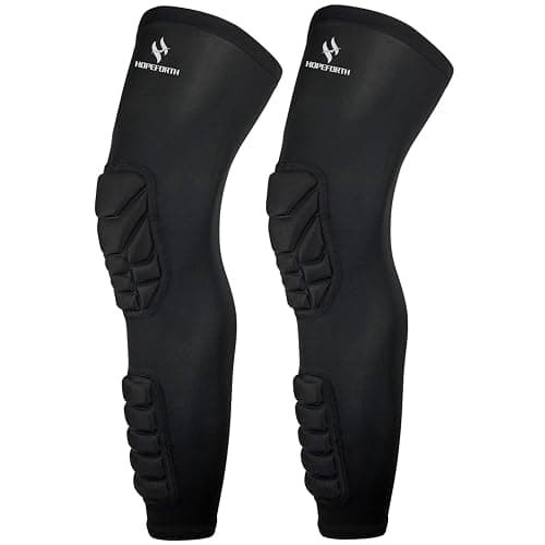 Knee Calf Padded 2 Pack Compression Leg Sleeve Shin Protective Support - Image 1