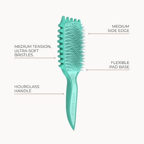 Bounce Curl Slick-Dense EdgeLift Brush | Medium-Density Bristles, Soft-Flex Tips, For Wavy, Curly & Coily Hair, 50% Post-Consumer Recycled Content thumbnail 2