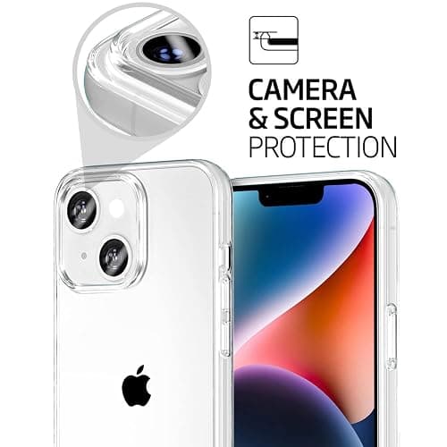 TENOC Phone Case Compatible with iPhone 14 Plus, Clear Case Shockproof Protective Bumper Slim Cover for 6.7 Inch thumbnail 4