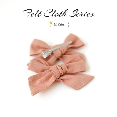 Prohouse 40 PCS Baby Girl Hair Clips, Alligator Hair Bows for Toddlers & Kids, Baby Hair Accessories - Vibrant thumbnail 2