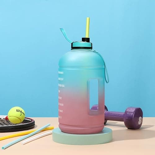 12 Pack Extra Long 14.5 inch Reusable Silicone Straws for Stanley 40 oz Tumbler 1 Gallon 128 75 64 OZ Tumbler, Large Water Bottle -Wine Bottle - Flexible Drinking Straws with 2 Cleaning Brushes thumbnail 2