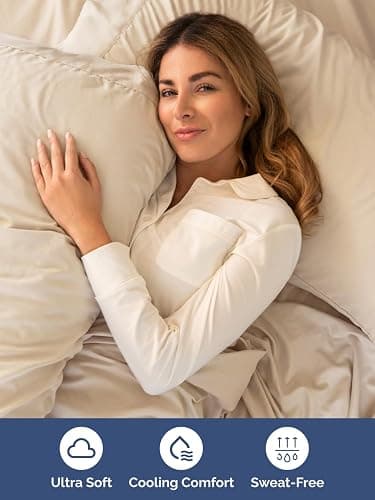 Extra Deep King Sheet Set - 6 Piece Breathable & Cooling Sheets - Hotel Luxury Bed Sheets Set - Easy & Secure Fit - Soft, Wrinkle Free & Comfy Sheets Set - Wheat Sheet Set w/Extra Deep Pockets thumbnail 5