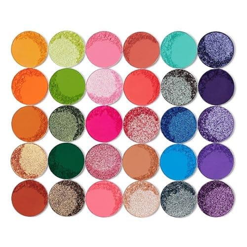 Juvia's Place Palette Culture - Yellow, Greens, Pink, Purple, Orange, Chromatic & Glitter Shades, 30 Pigmented Makeup Palette for Eye Color & Shine, Pressed thumbnail 3
