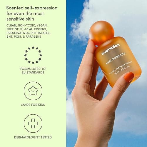 Evereden Fragrance Hair and Body Mist - Main Character: Clean and Vegan Collectible Hair and Body Spray for Teen Girls - Amplify Your Self Expression with Iconic Scents in Aesthetic Bottles thumbnail 5