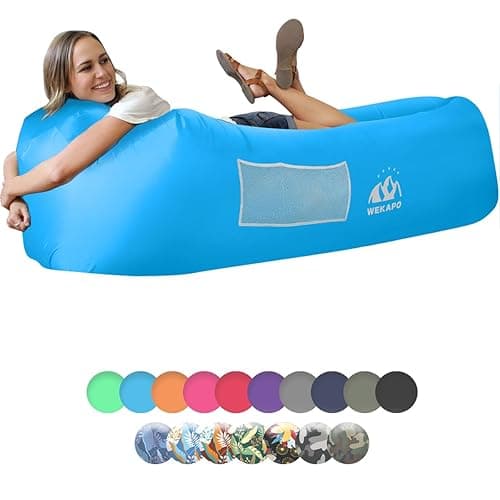 WEKAPO Inflatable Sun Lounger, Air Sofa, Hammock, Portable, Waterproof and Leak-Proof, Ideal for Backyard, Beach, Travel, Camping, Picnics and Music Festivals - Image 1