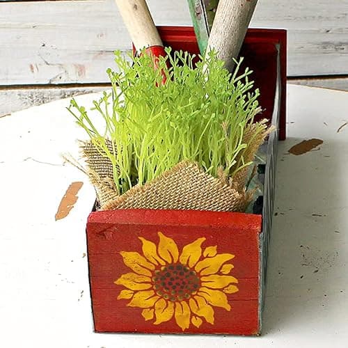 DLY LIFESTYLE Sunflower Stencil for Painting on Wood, Canvas, Paper, Fabric, Walls and Furniture - Sunflower Flower Stencil - 6x6 Inches - Reusable DIY Art and Craft Stencils - Floral thumbnail 6