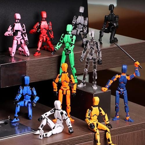 (Assembly Completed) Titan13 Action Figure Set,Upgrade Lucky Robot 13 Action Figures,3D Printed Multi-Jointed Movable,Nova 13 Action Figure for Collectors Desktop Decorations (Assembly completed-9pcs) thumbnail 7