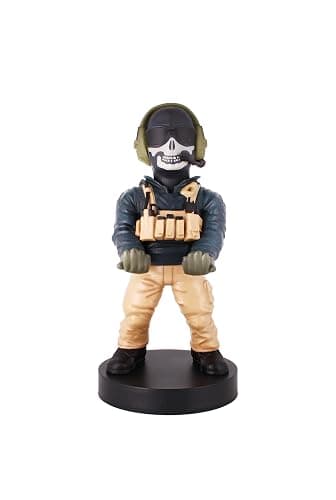 Power Up Factory Exquisite Gaming: Call of Duty: Lt. Simon "Ghost" Riley - Original Mobile Phone & Gaming Controller Holder, Device Stand, Cable Guys, Licensed Figure - Image 1