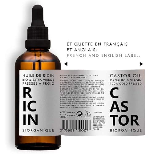 Huile de Ricin 100% Bio, Pure et Naturelle - 50 ml - Soin pour Cheveux, Cils, Ongles, Peau. thumbnail 9