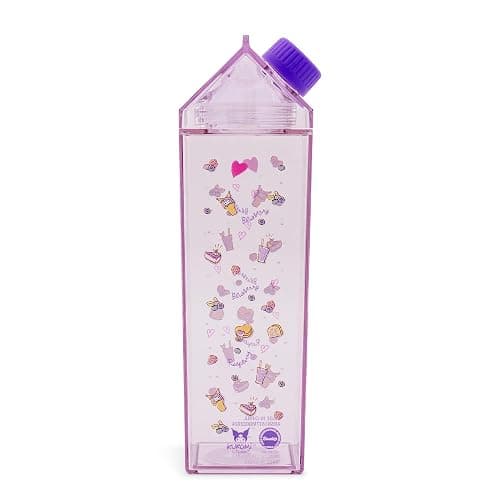 Silver Buffalo Sanrio Hello Kitty and Friends Featuring Kuromi and Raspberries Plastic Purple Milk Carton Pitcher Bottle, 16.2 Ounces thumbnail 4
