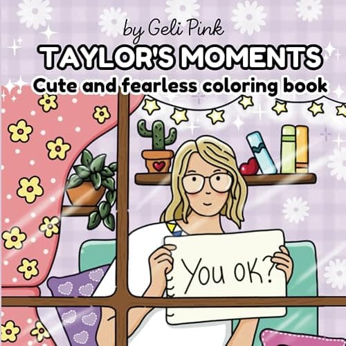 Taylor's moments coloring book: Enjoy coloring your favourite swiftie fantasy world and find all the clues and Easter eggs - Image 1