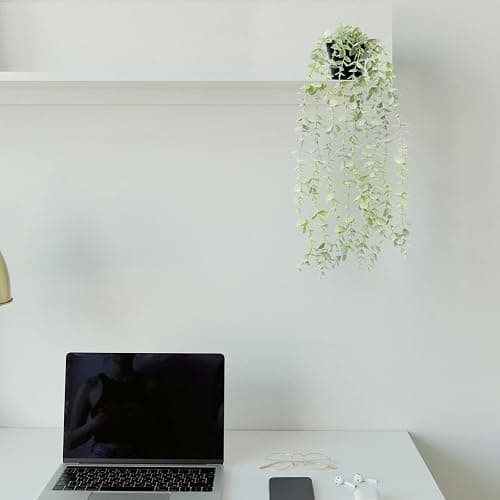 Freyalife 2pcs Fake Hanging Plants for Room Decor,Artificial Potted Plants Eucalyptus for Aesthetic Vintage Boho Home Office Living Bedroom Wall Patio Bathroom Bookshelf Christmas Indoor Outdoor Decor thumbnail 7