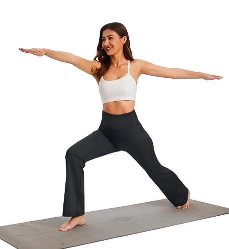 AFITNE Women's Yoga Pants Bootcut Workout Leggings Flare Casual Lounge Pants with Pockets High Waist and Tummy Control thumbnail 6