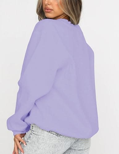Orchidays Women's Casual Crewneck Sweatshirt Long Sleeve Loose Fitting Pullovers Fall Tops thumbnail 4