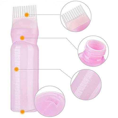 Lpoppcx Applicateur Huile Cheveux,6 Ounces Flacons De Teinture Pour Cheveux Avec Échelle, Flacons Applicateurs De Coloration Pour Coloration Des Cheveuxs Et Soin Du Cuir Chevelu thumbnail 5