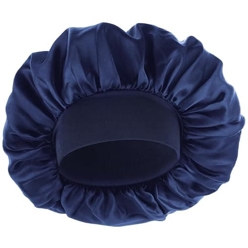 WLLHYF Silk Bonnet for Men, Satin Bonnet Elastic Band Silk Sleep Cap Soft Adjustable Hair Cap Hair Wrap for Women Sleeping - Image 1