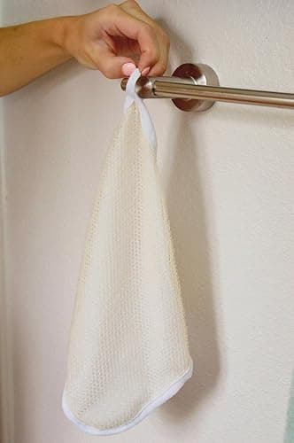 PARADISO Evriholder Soft-Weave Exfoliating Wash Cloths Dual-Textured for Face and Body, Pack of 3, White thumbnail 6