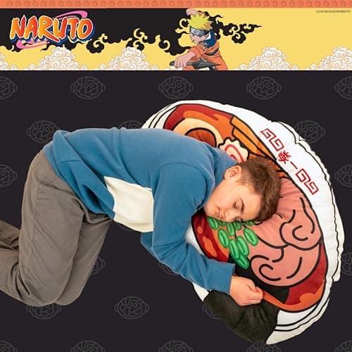 Franco Collectibles Naruto Ichiraku Ramen Bedding Super Plush Oversized Body Pillow (Official Licensed Product) thumbnail 2